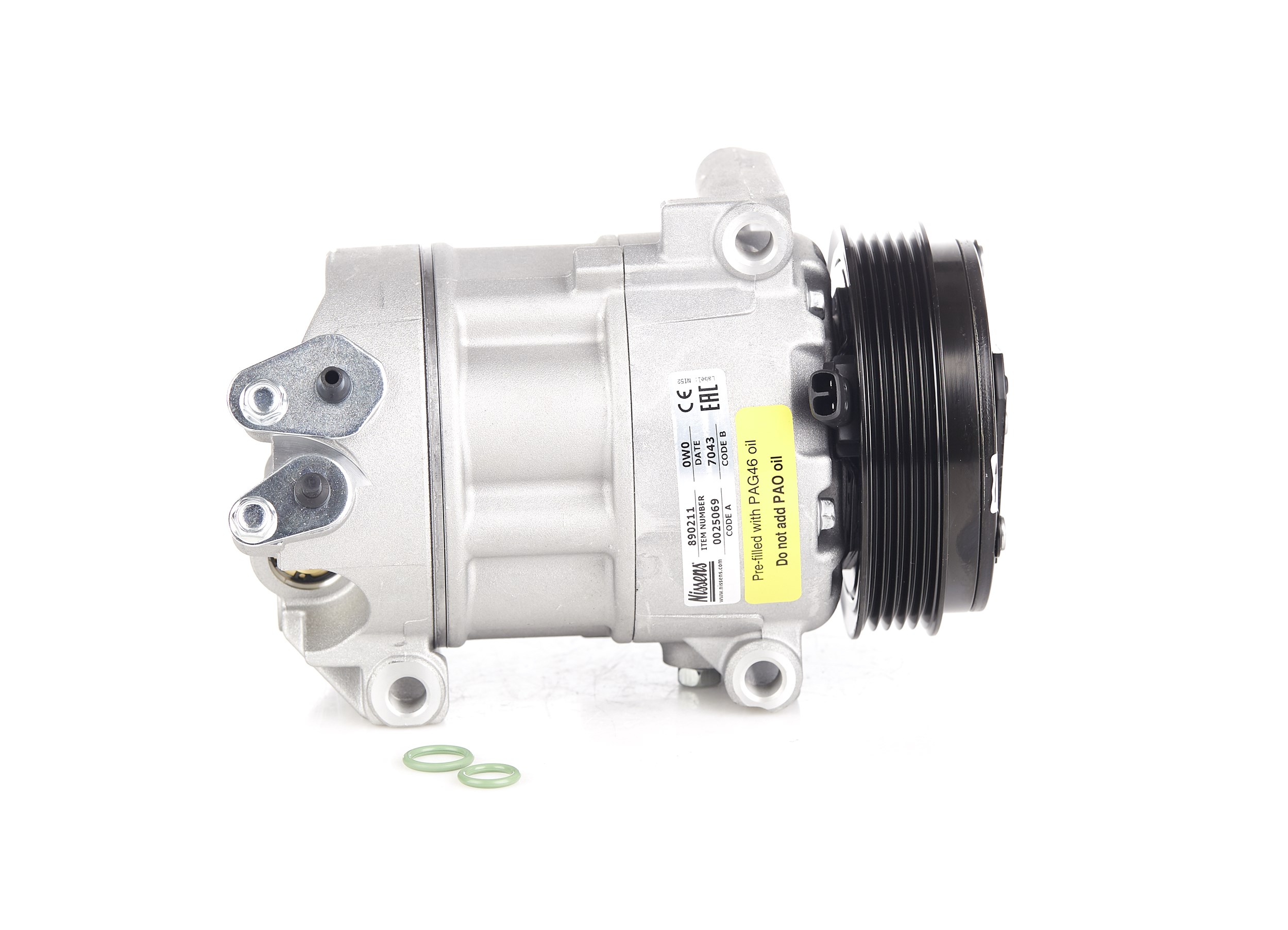 890211 NISSENS Air conditioning compressor for FIAT DOBLO