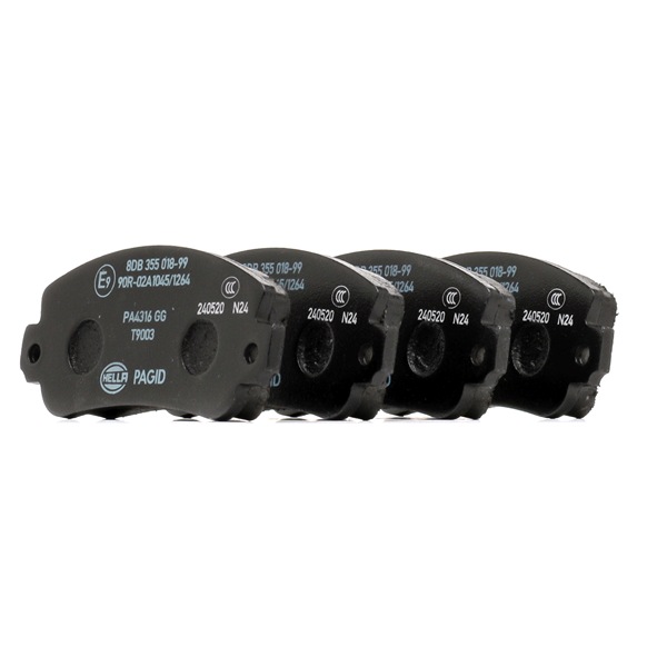 HELLA 8DB 355 018-991 Pastillas de freno Lancia Y10 156 1.1 i.e Fire (156AC) Gasolina 57 cv 1991 precio