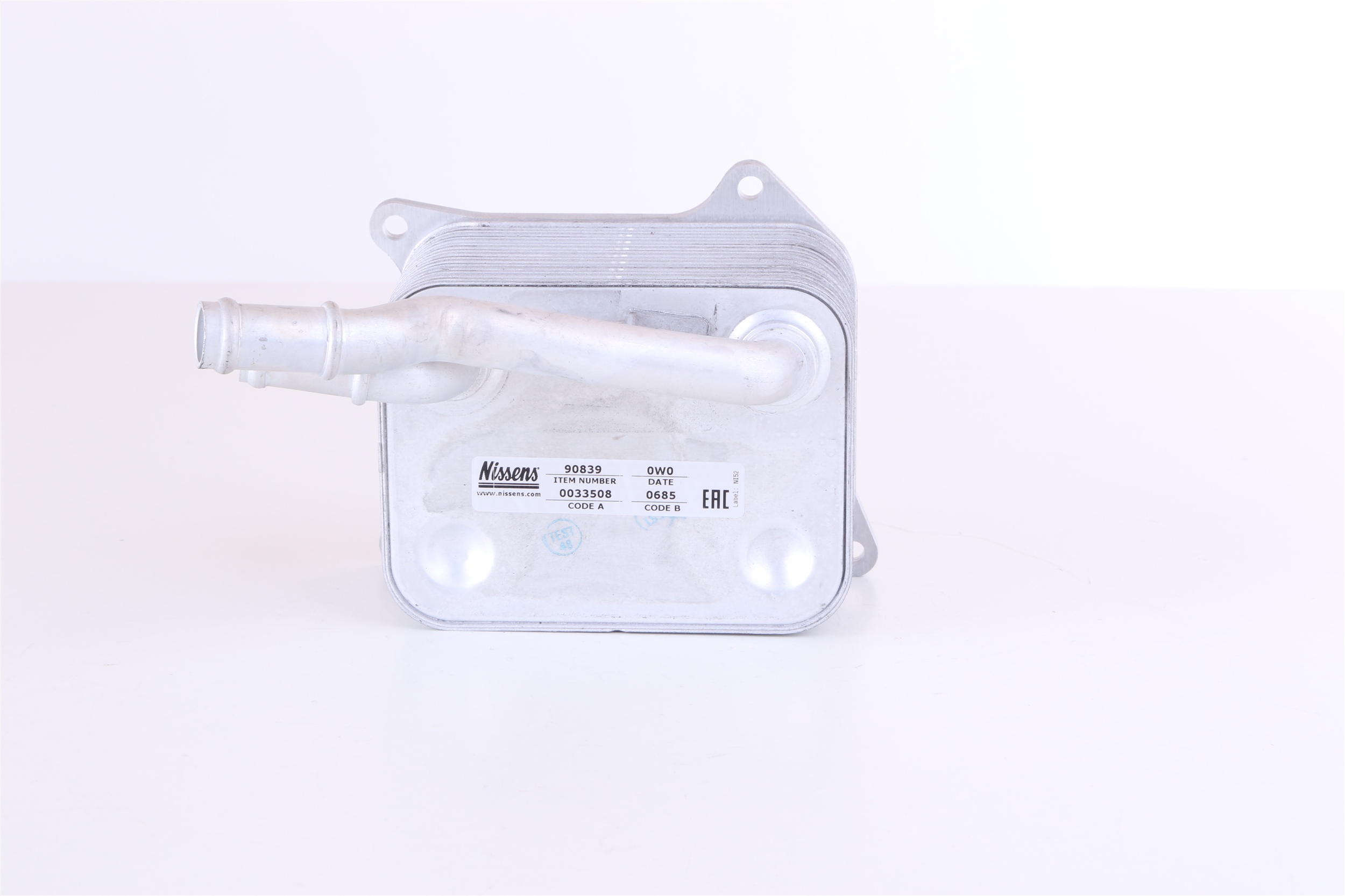 NISSENS Oliekøler, motorolie 90839