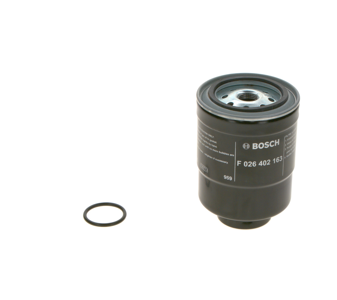 BOSCH F 026 402 163 Brændstoffilter BT-50 Pick-up (CD, UN) 2.5 TDi 4x4 Diesel 110 HK 2013 pris