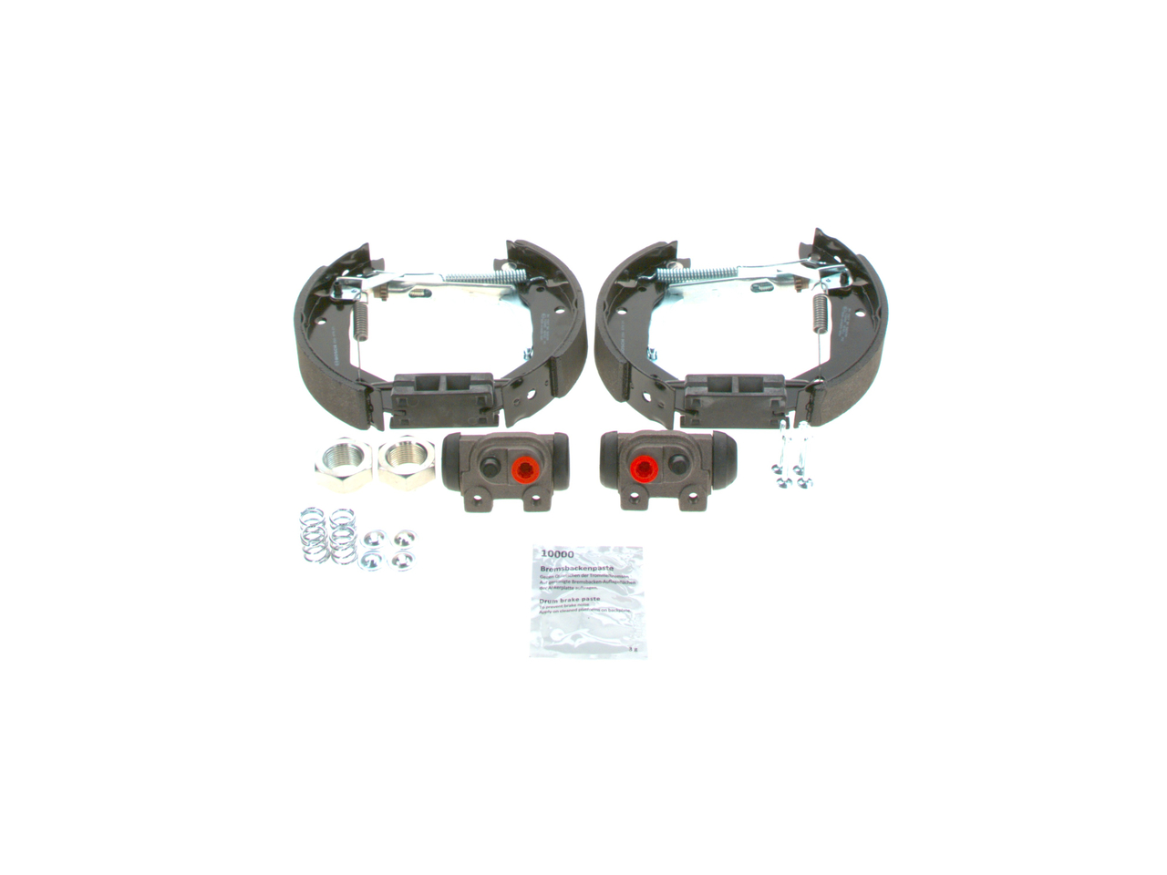BOSCH 0 204 114 525 Stabdžių rinkinys, būgniniai stabdžiai PEUGEOT 306 Estate 1.8 D dyzelinas 60 AG 1999