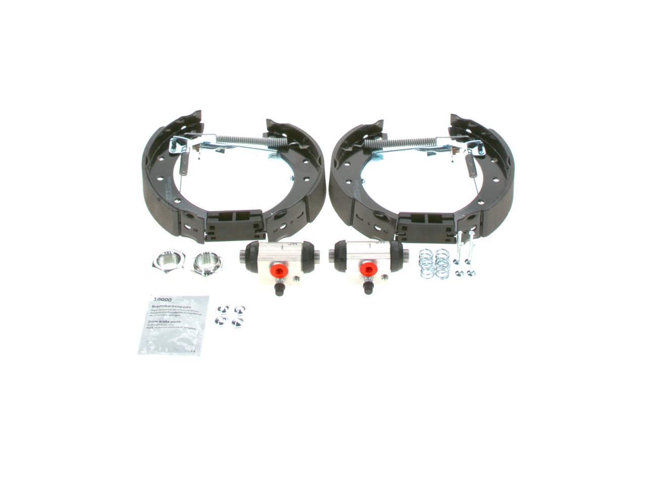 BOSCH 0 204 114 548 Drum brake kit Peugeot 206 Hatchback 1.4 i Petrol 75 hp 2005 price