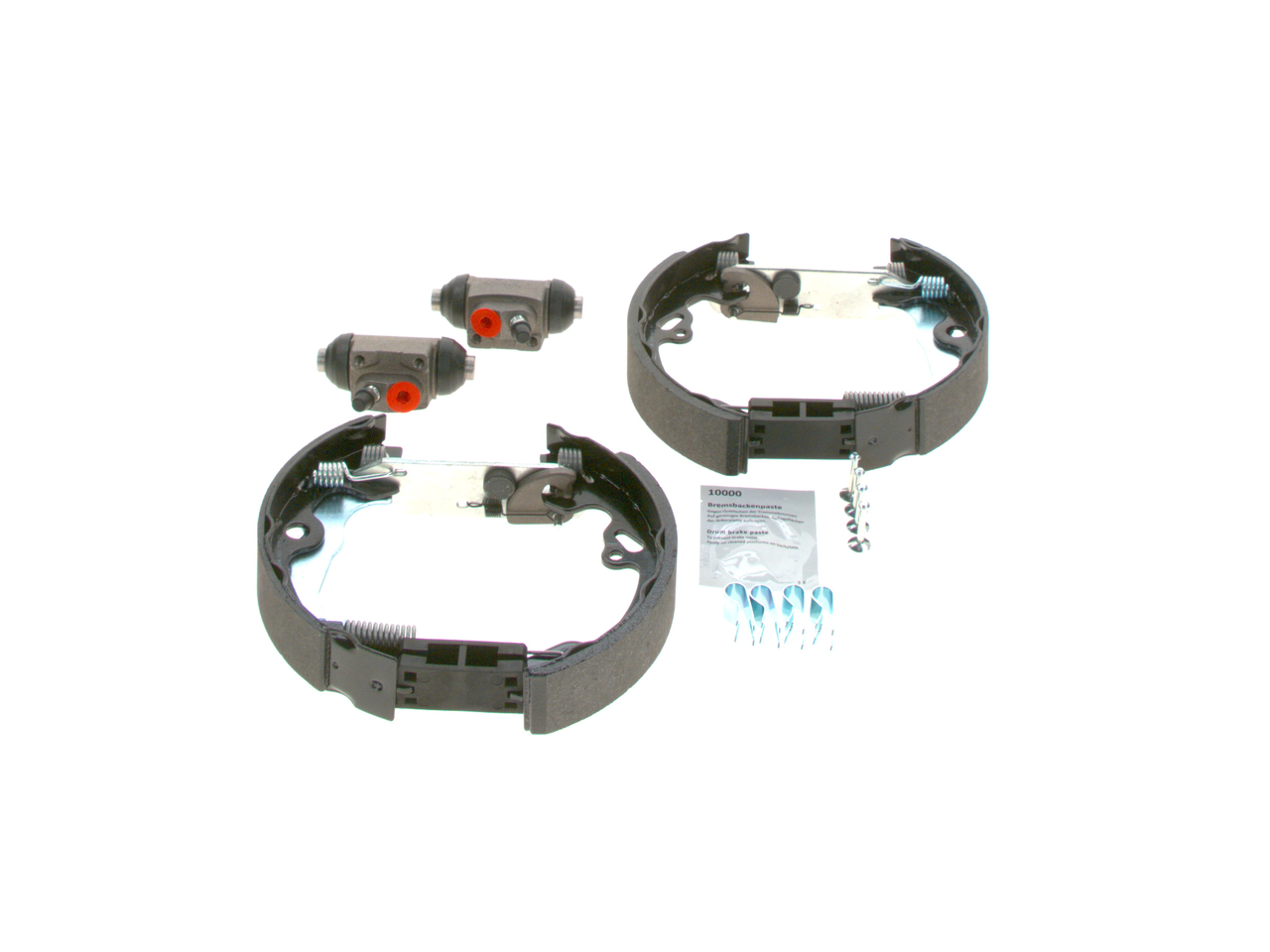 BOSCH 0 204 114 603 Stabdžių rinkinys, būgniniai stabdžiai Ford Focus DAW 1.6 16V benzinas 100 AG 1999