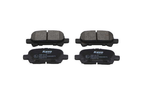 KAVO PARTS KBP-9119 Plaquettes de frein TOYOTA Camry V Berline (_V3_) 3.3 (MCV31_) Essence 224 CV 2006 prix