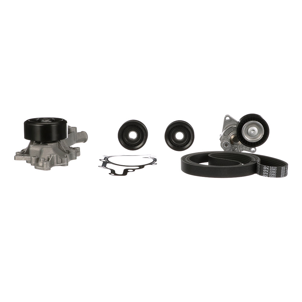 Vannpumpe + kileremsett GATES KP26PK2260-1 som passer til MERCEDES-BENZ rimelig