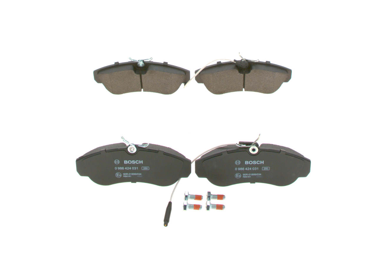 BOSCH Juego de pastillas de freno 0 986 424 031