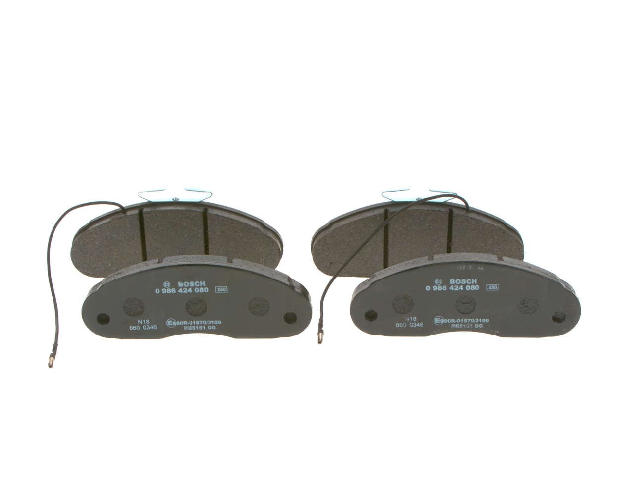 BOSCH Plaquettes de frein 0 986 424 080