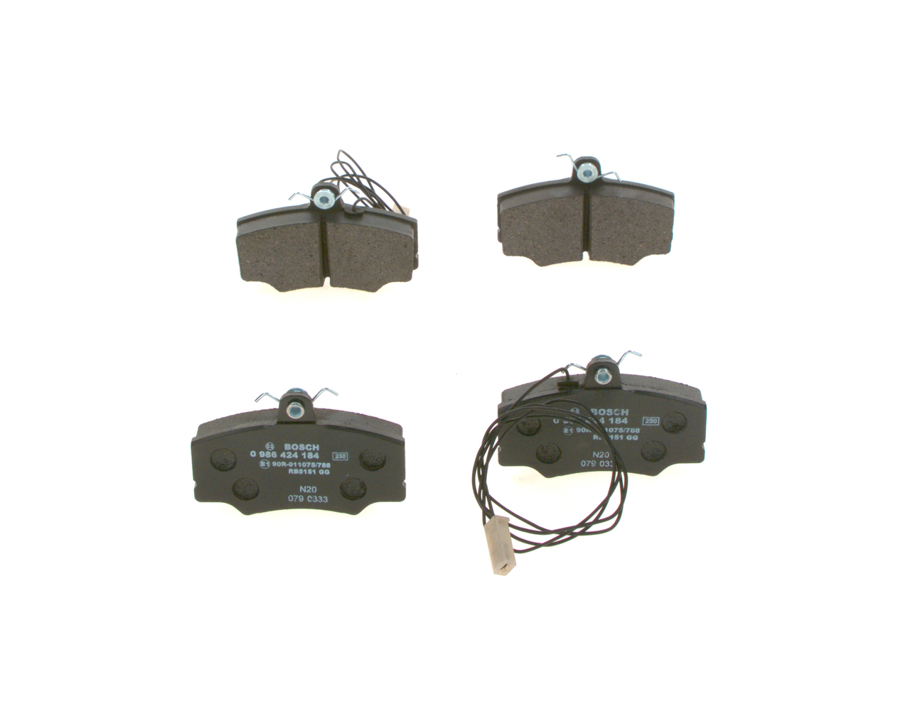 BOSCH Bromsbelägg 0 986 424 184