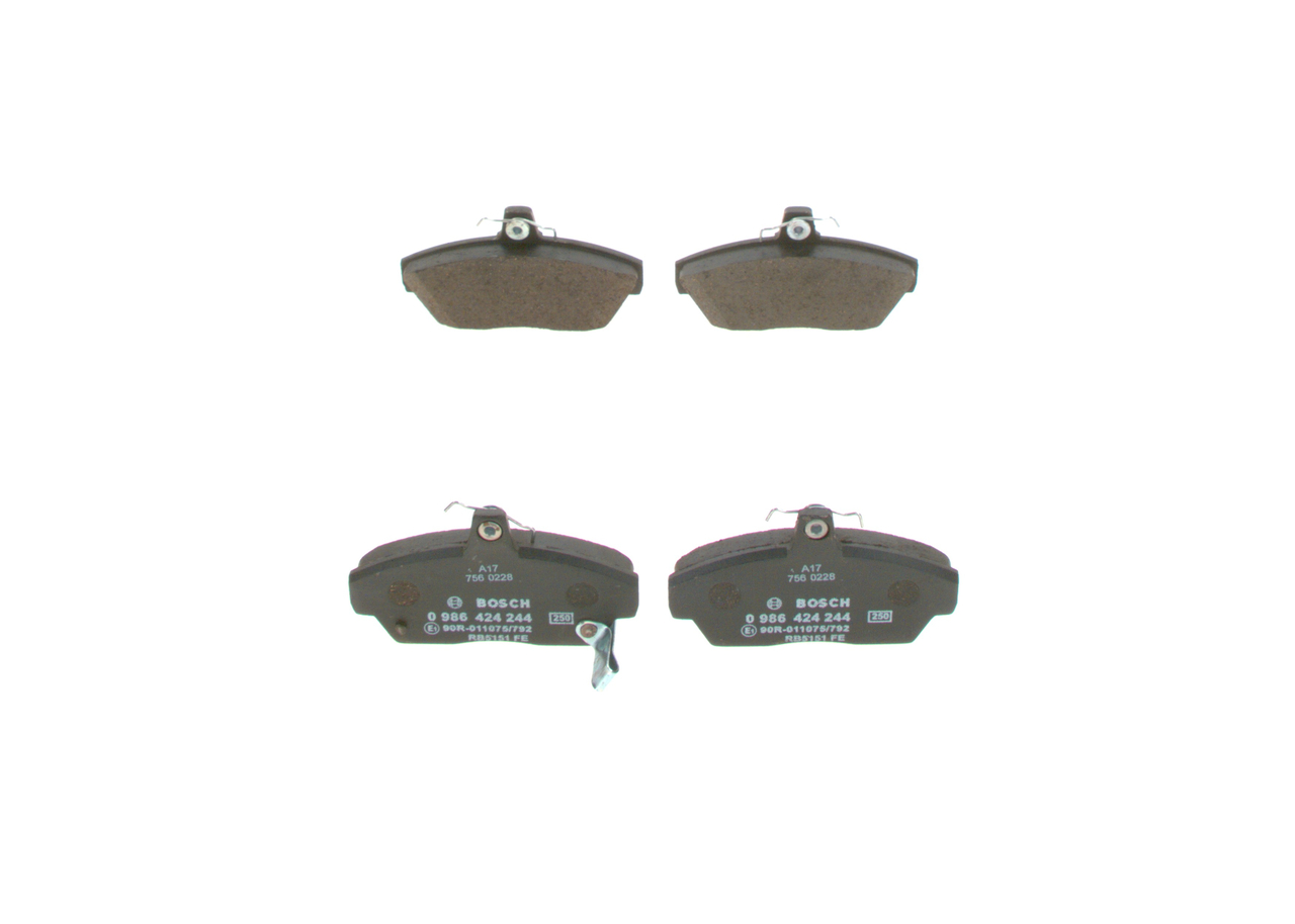 BOSCH Jarrupalat, levyjarru 0 986 424 244