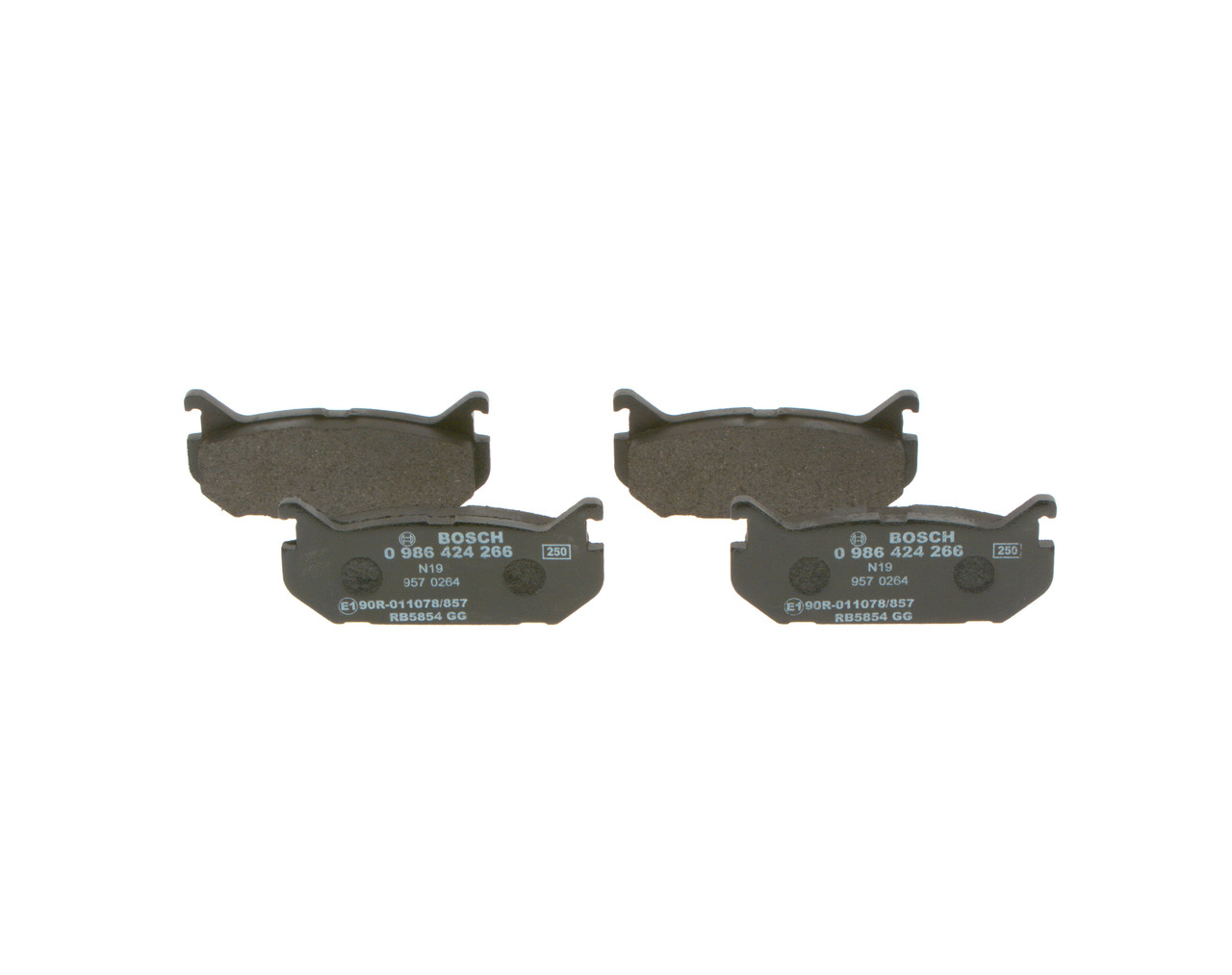 originale Mazda XEDOS BOSCH Bremseklosser 0 986 424 266