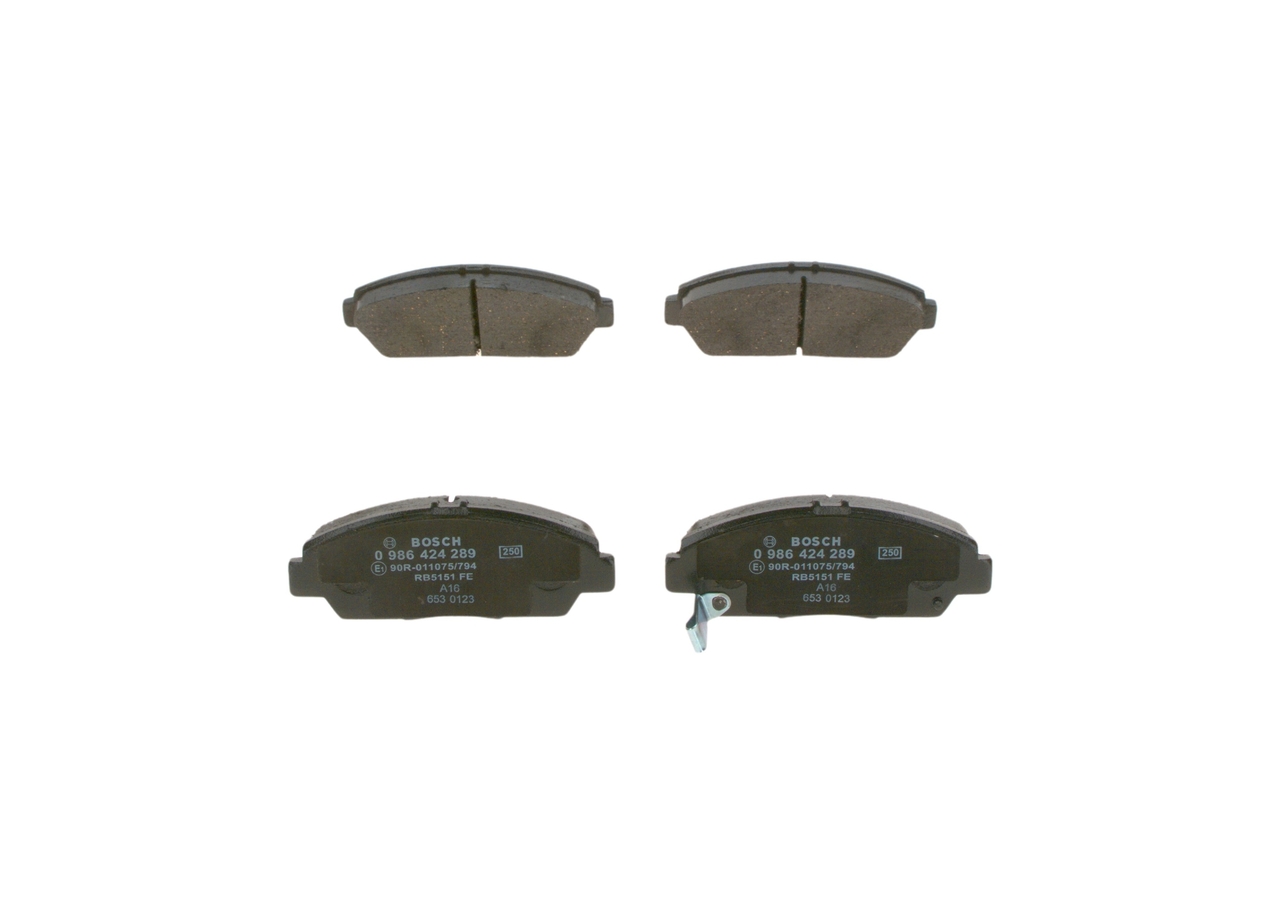 BOSCH Bromsbelägg 0 986 424 289