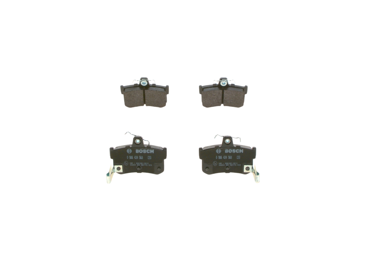 BOSCH Bremseklodser 0 986 424 568