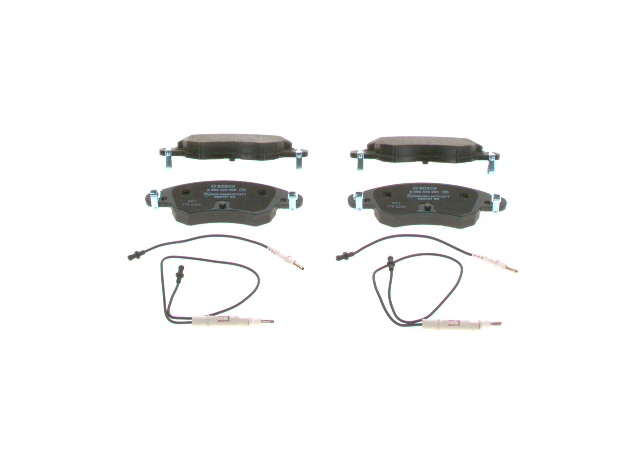 BOSCH Kit pastiglie freni 0 986 424 598