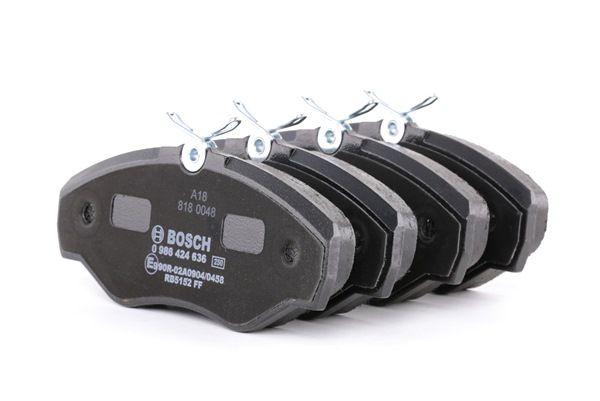 Stabdžių trinkelių rinkinys, diskinis stabdys Renault TRAFIC 2006 0986424636 BOSCH