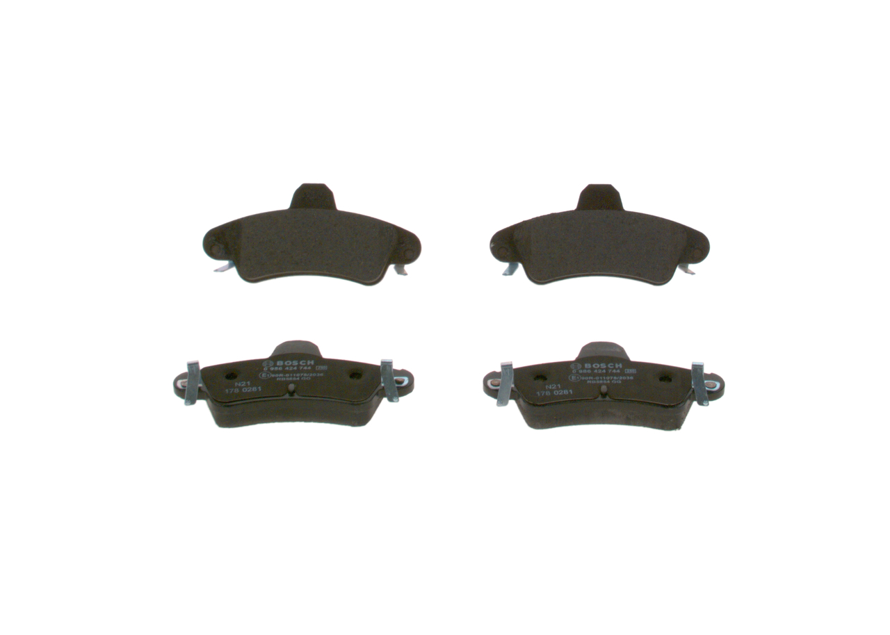 BOSCH 0 986 424 744 genuine Ford Mondeo BFP brake pads rear and front price