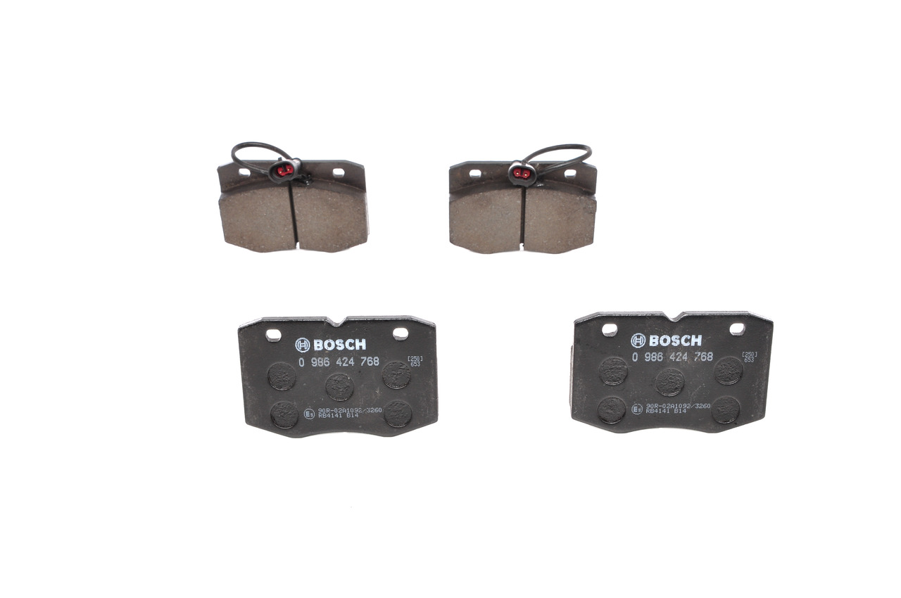 BOSCH 0 986 424 768 Pastilhas de travão IVECO DAILY 2 Kasten/Kombi 2.8 30-10 C Diesel 103 cv 1999 preço