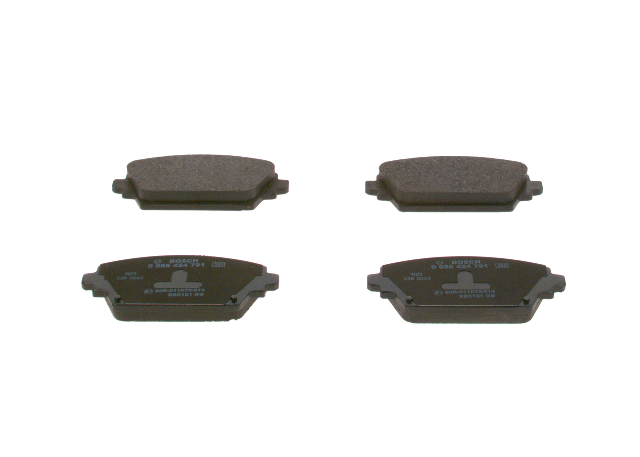 BOSCH 0 986 424 791 NISSAN PRIMERA Jarrupalat