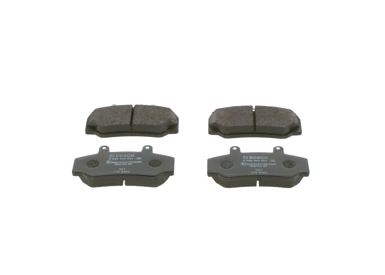 BOSCH Pastilhas de travão 0 986 460 961