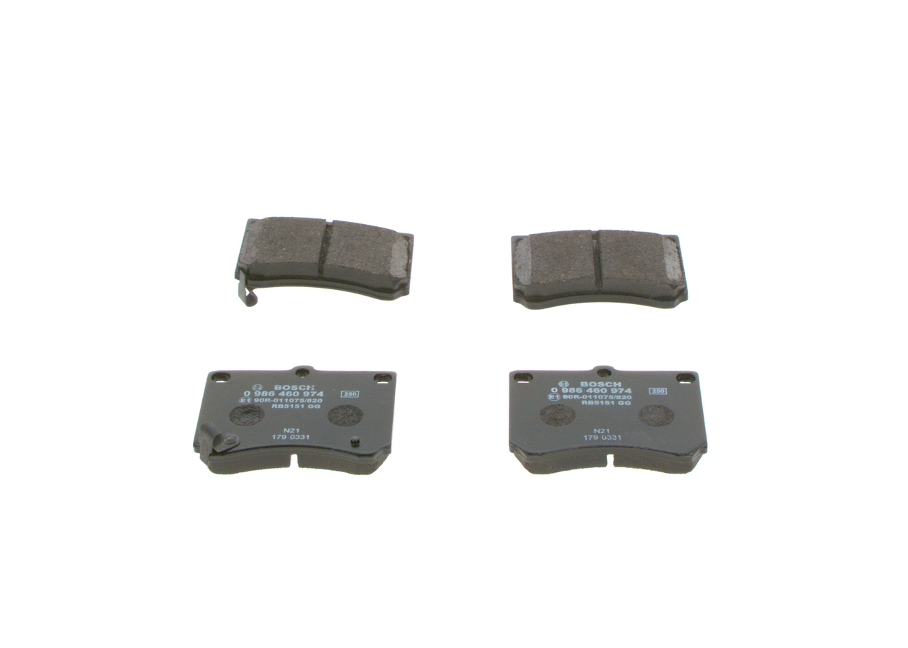 Acheter BOSCH Plaquettes de frein 0 986 460 974