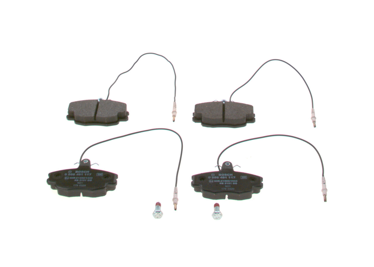 BOSCH Jarrupalat, levyjarru 0 986 461 117