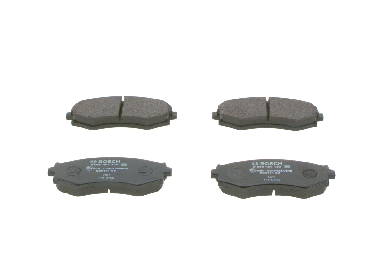 BOSCH Bremsbeläge 0 986 461 139