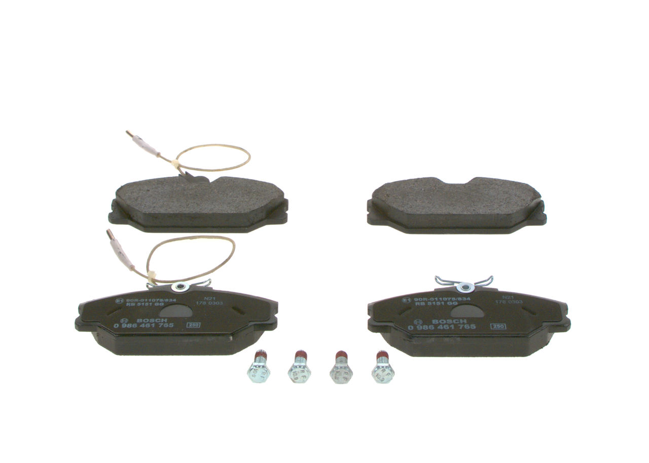 BOSCH Pastilhas de travão 0 986 461 765