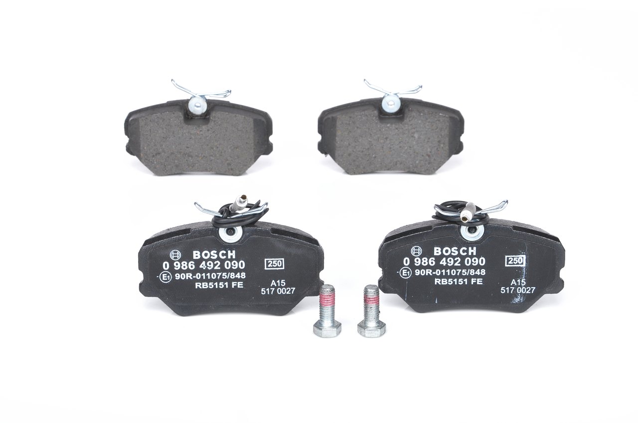 BOSCH 21209 Jarrupalat, levyjarru 0 986 492 090