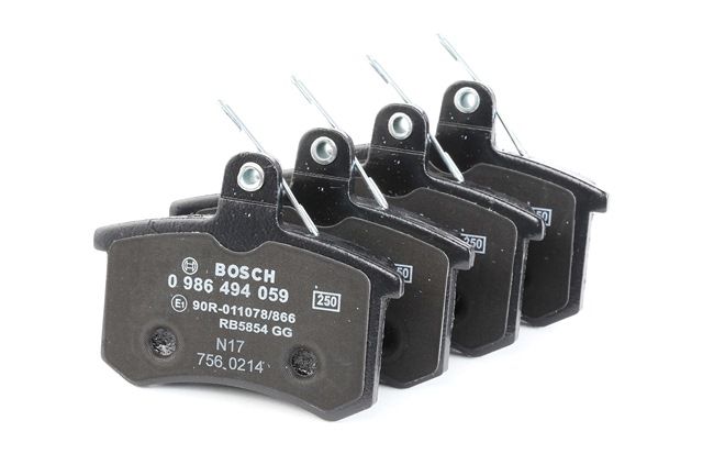 BOSCH 0 986 494 059 Komplet zavornih oblog, ploscne (kolutne) zavore AUDI V8