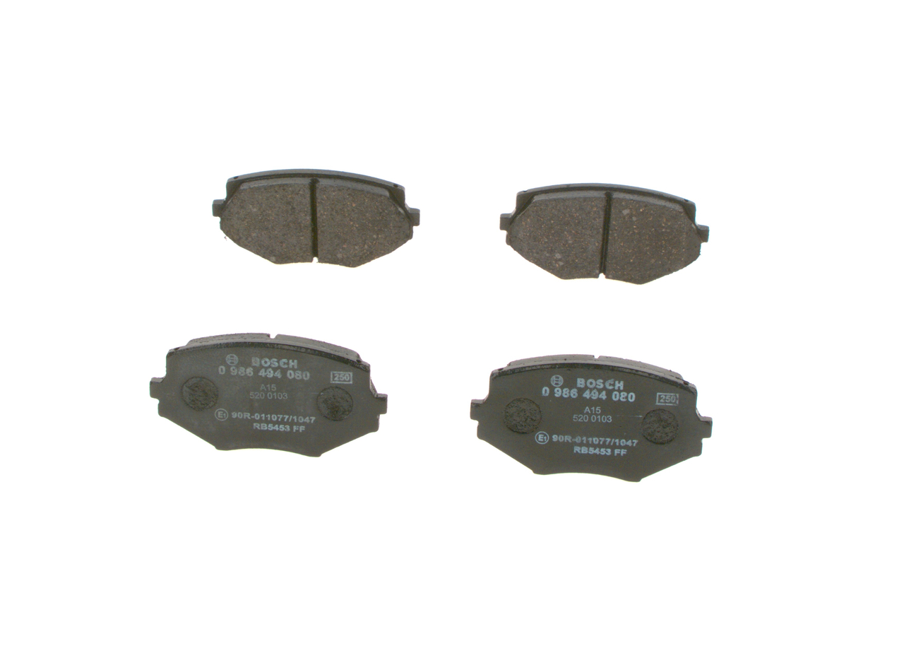 BOSCH Plaquettes de frein 0 986 494 080