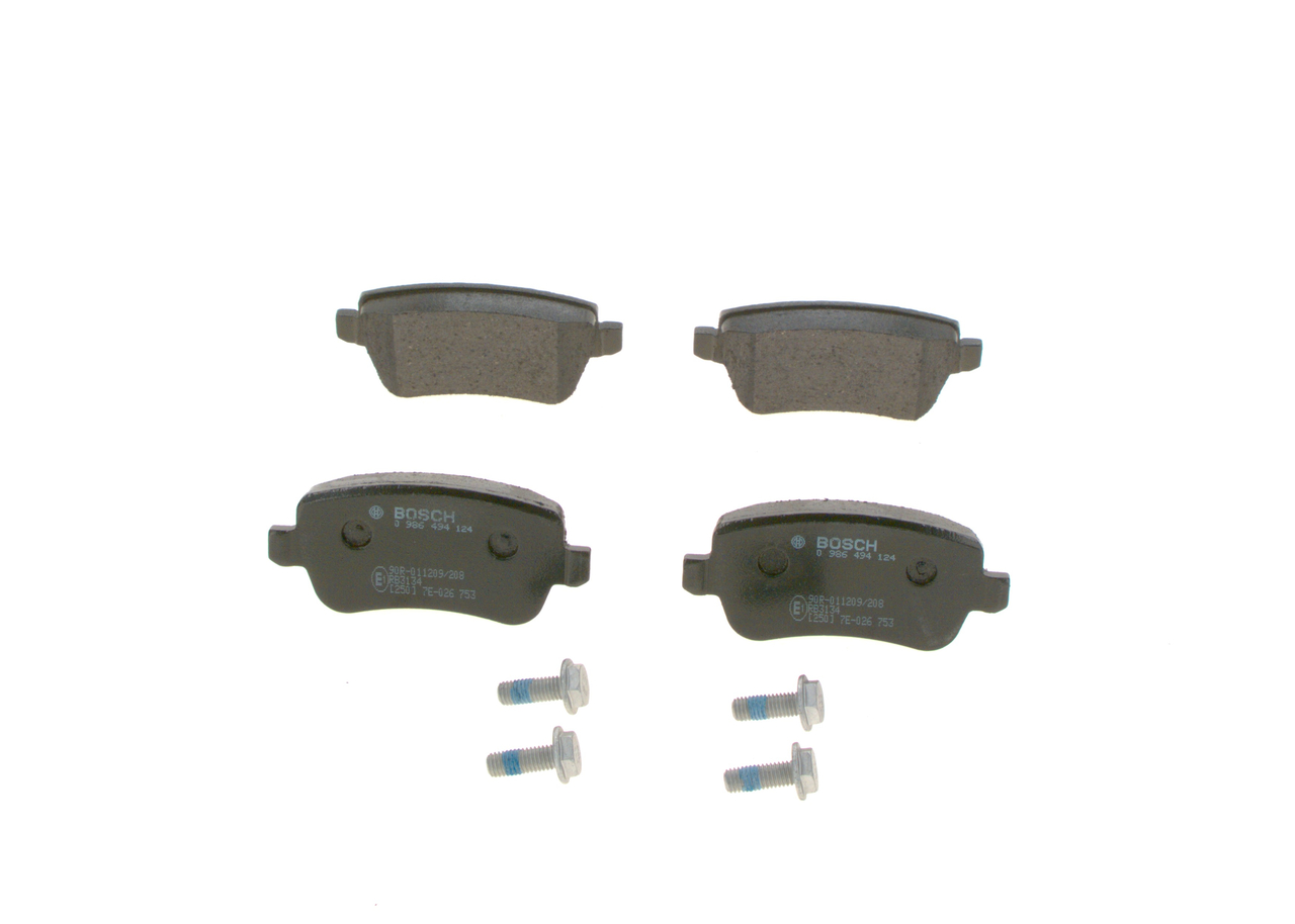 Купить BOSCH Комплект тормозных колодок, дисковый тормоз 0 986 494 124