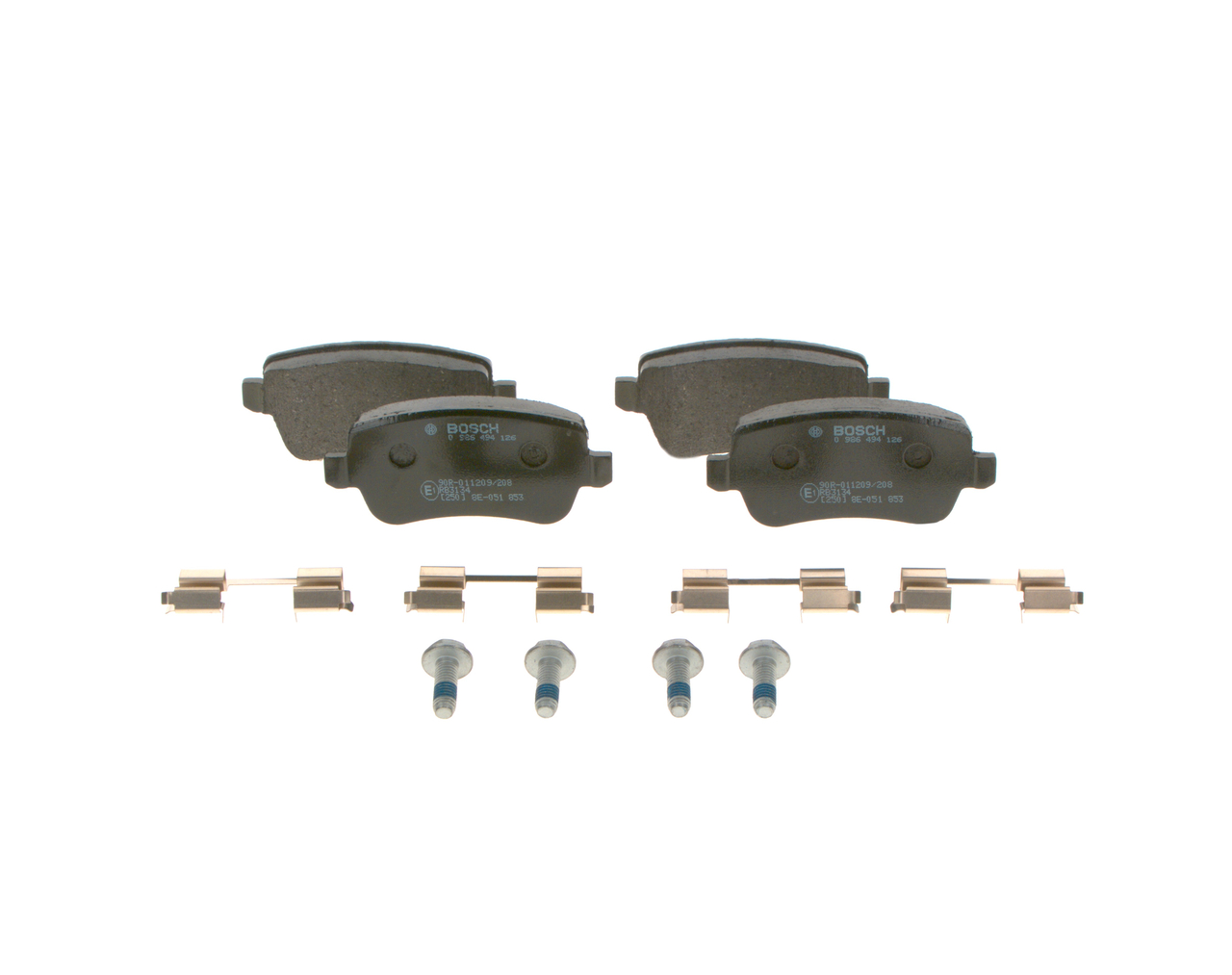 BOSCH Brake pad set 0 986 494 126