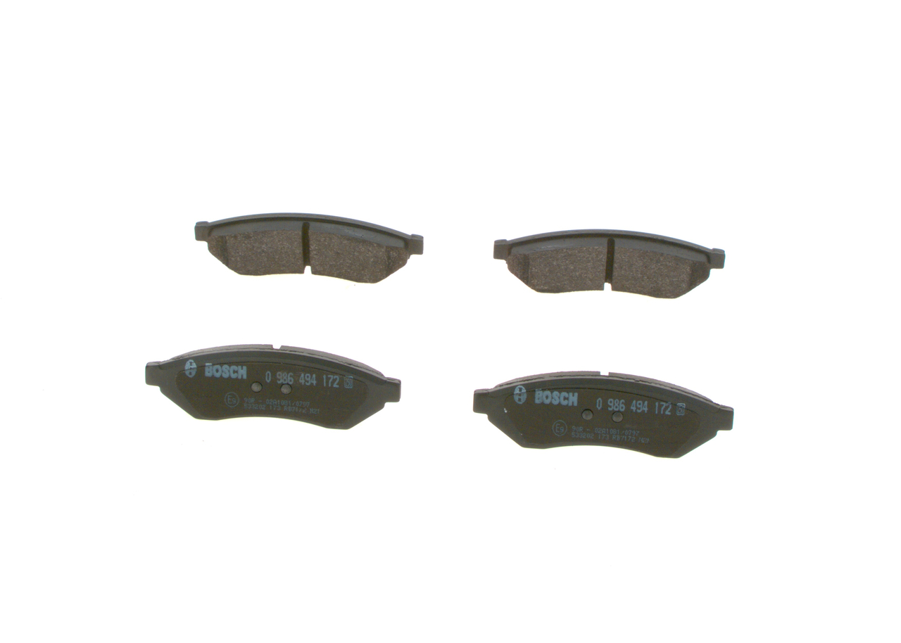 BOSCH Juego de pastillas de freno 0 986 494 172