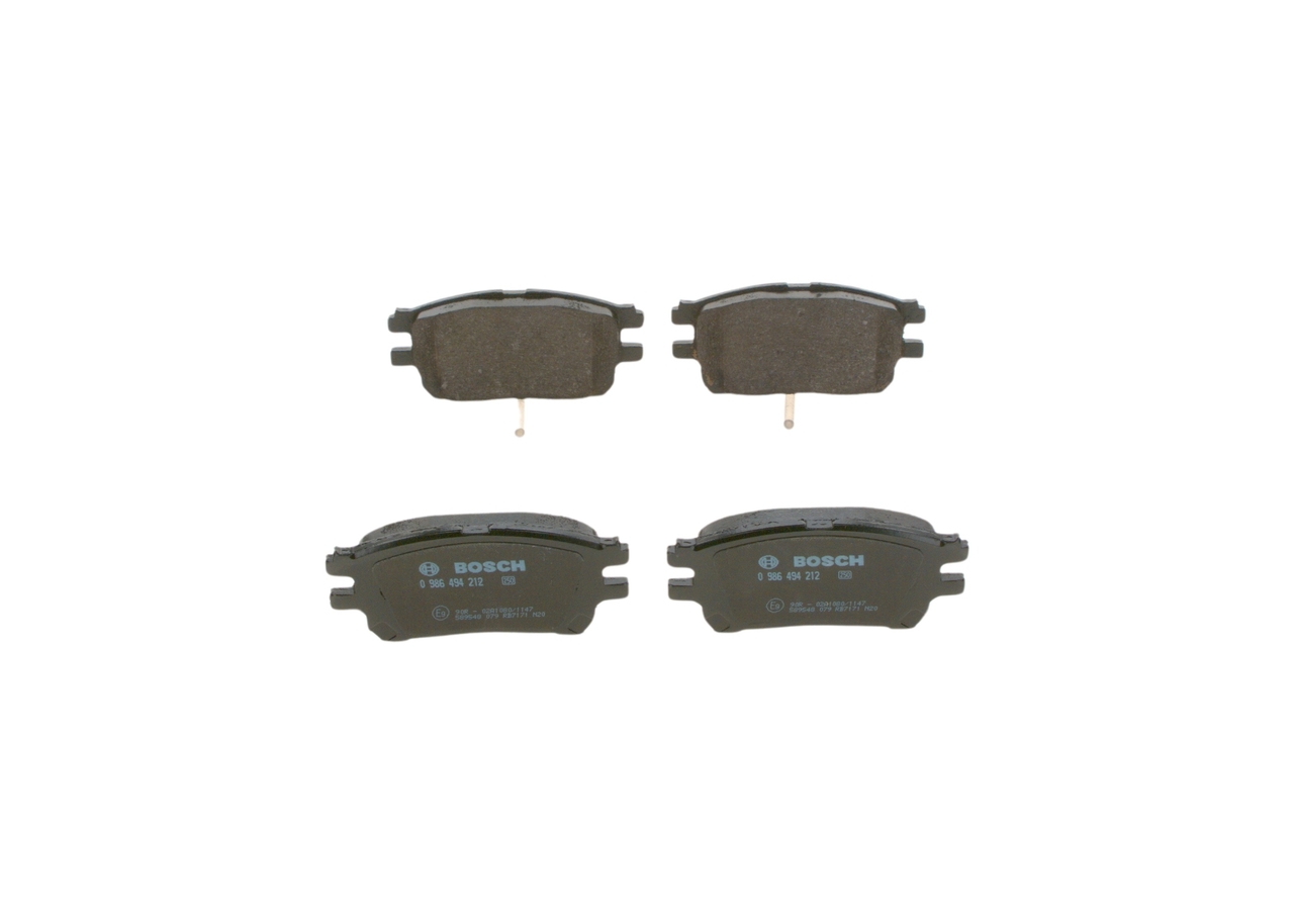 BOSCH Pastilhas de travão 0 986 494 212