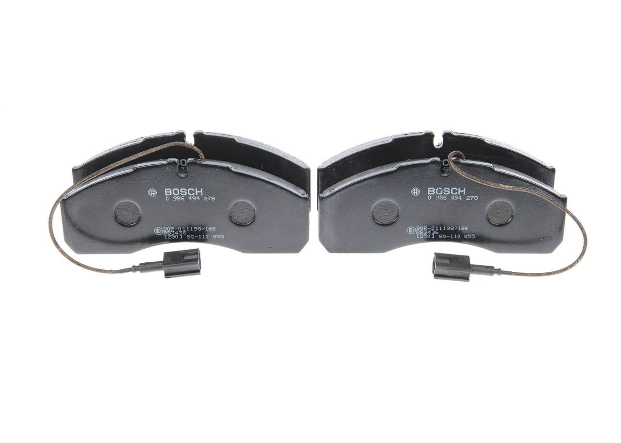 BOSCH 0 986 494 278 Stabdžiu kaladėlės NISSAN CABSTAR E