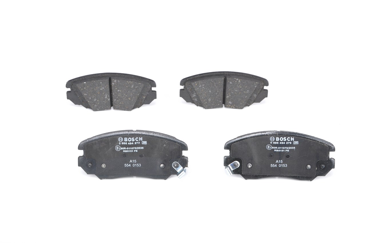 BOSCH Juego de pastillas de freno 0 986 494 279