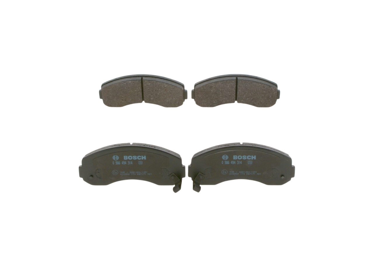 BOSCH 0K60A3328ZA Jarrupalat, levyjarru 0 986 494 314