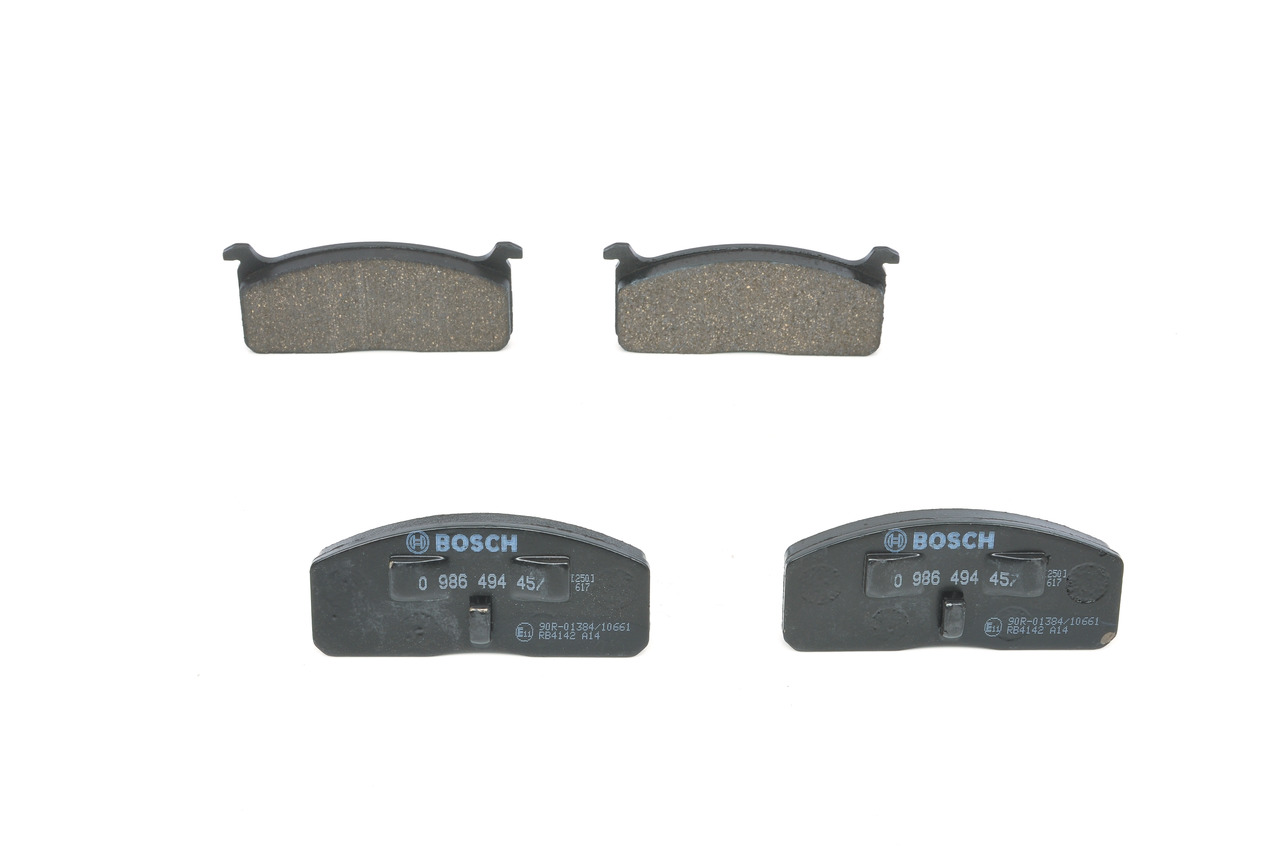 BOSCH 0 986 494 457 Komplet zavornih oblog, ploscne (kolutne) zavore TOYOTA Hilux III Pick-up (N30, N40) 2.2 D (LN40, LN30) Dizel 67 km 1981