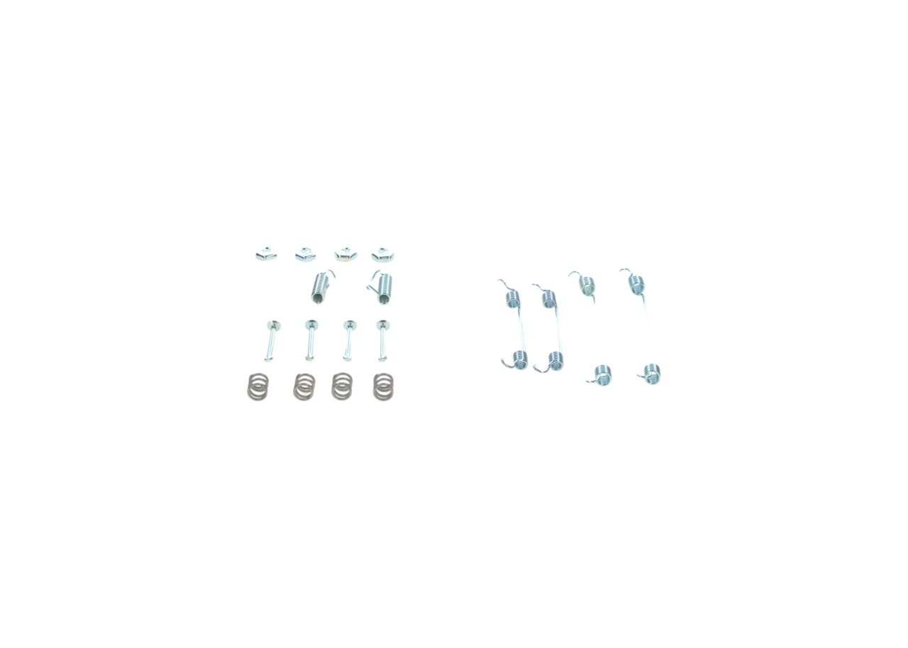 BOSCH 1 987 475 125 Tillbehörssats, bromsbackar, parkeringsbroms Nissan Primera P10 1.6 Bensin 97 hk 1992 pris