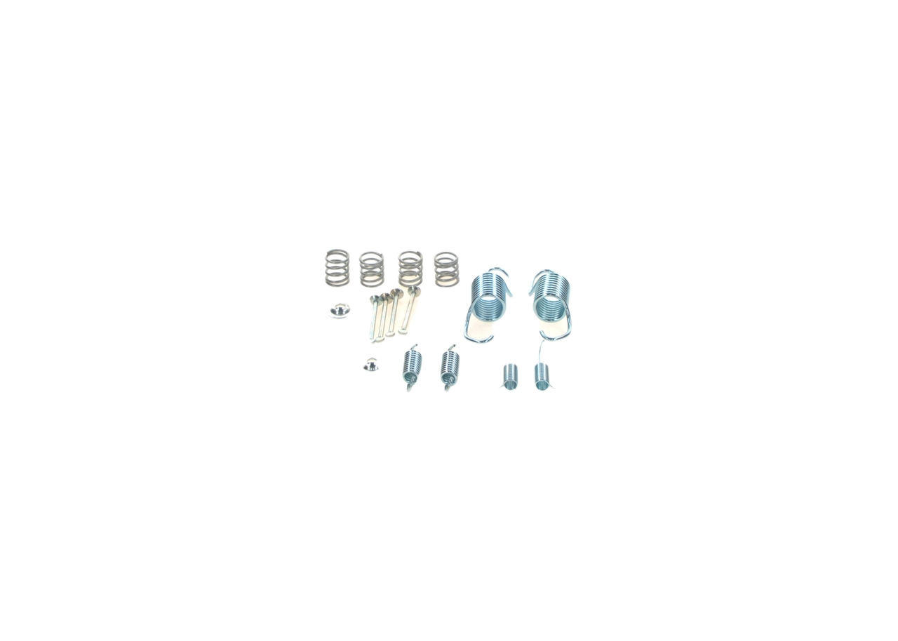 BOSCH 1 987 475 144 Tillbehörssats, bromsbackar, parkeringsbroms Mitsubishi L200 Mk2 2.5 D 4WD Diesel 70 hk 1989 pris