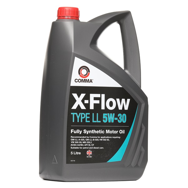 Motorolie COMMA X-Flow, LL XFLL5L der passer til VW, TOYOTA, AUDI, CITROËN, OPEL billig