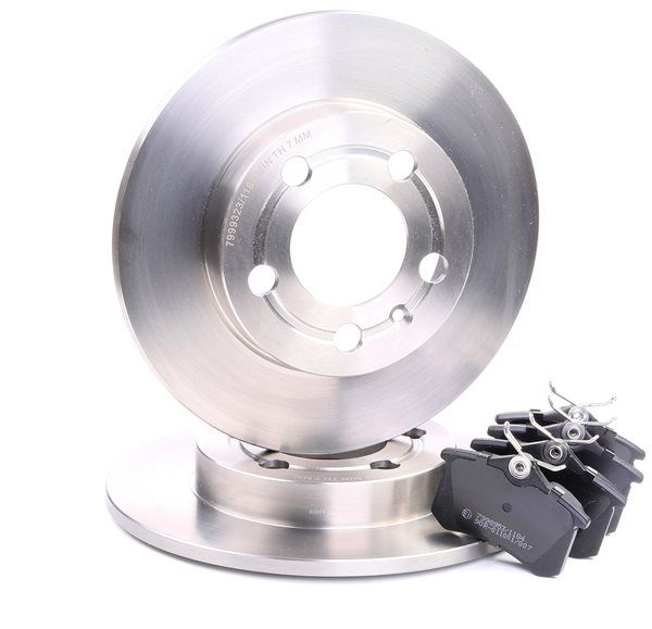 RIDEX 1029782 Bromssats, skivbroms