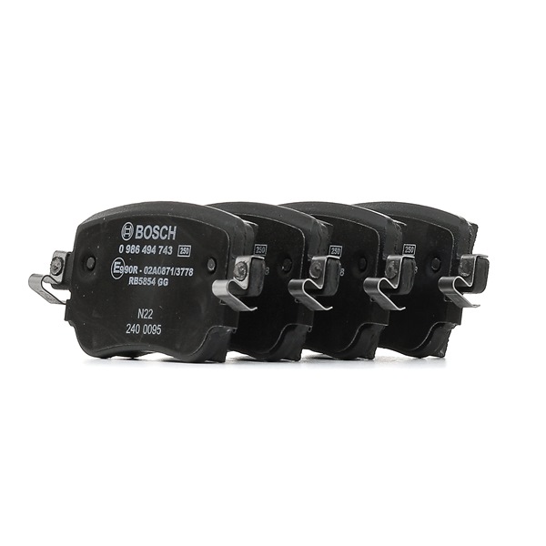 Acheter BOSCH Plaquettes de frein 0 986 494 743