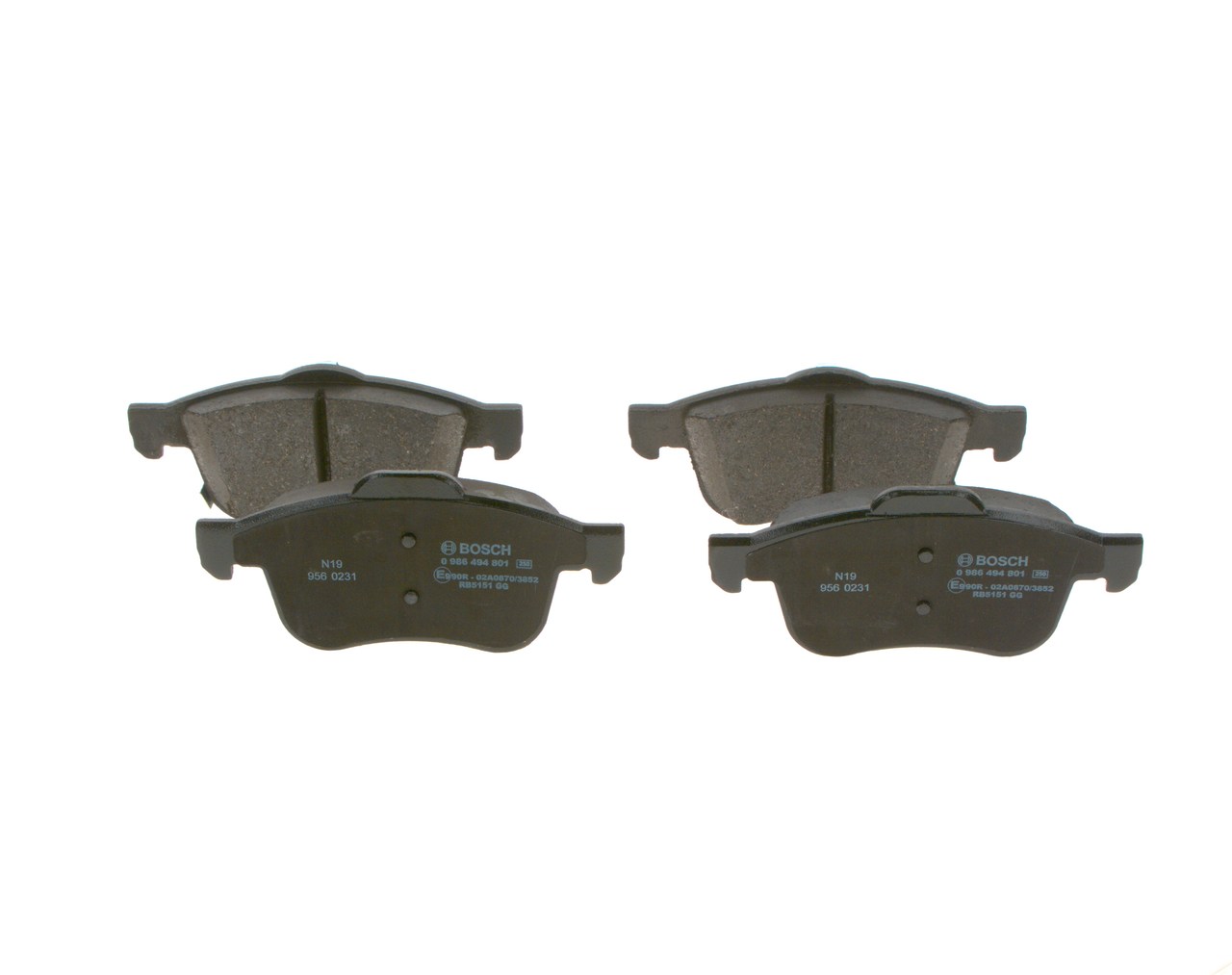 BOSCH Bremsbeläge 0 986 494 801