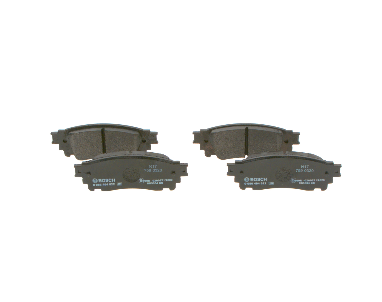 BP1996 BOSCH 0446678020 Bremsbeläge