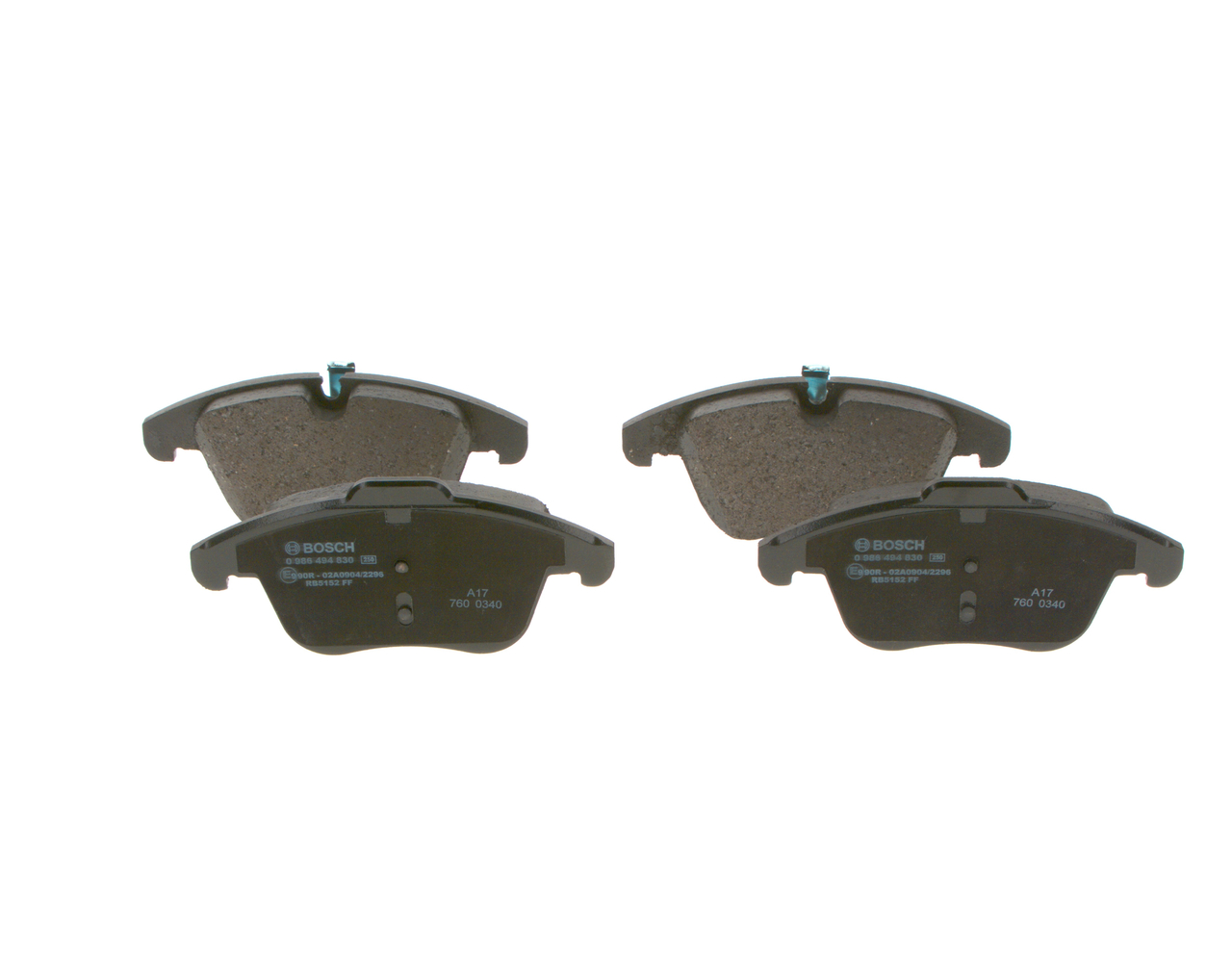 BOSCH Brake pad set 0 986 494 830