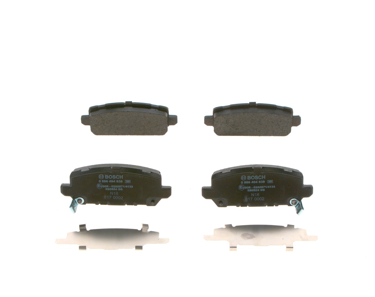 BOSCH 0 986 494 838 Stabdžiu kaladėlės HONDA HR-V