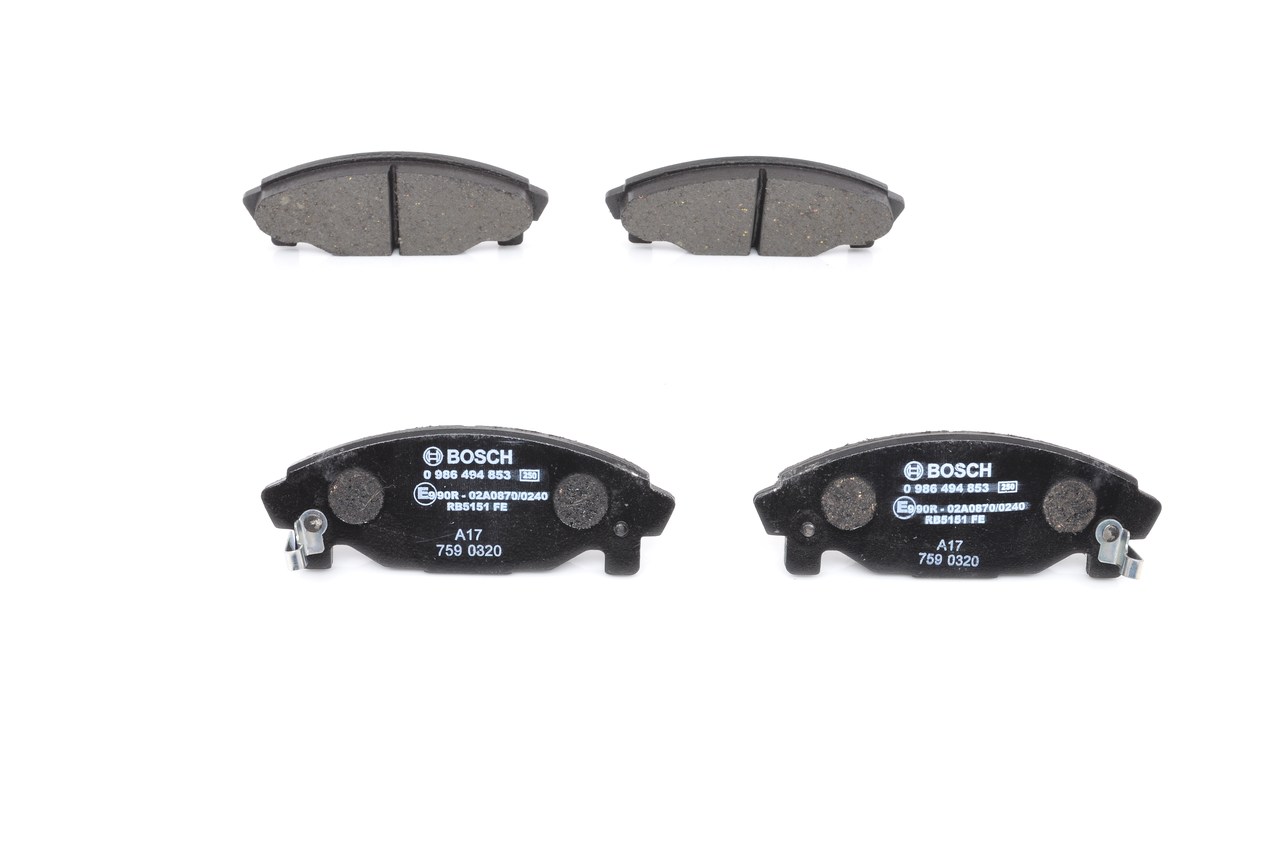 BOSCH Bremseklodser 0 986 494 853