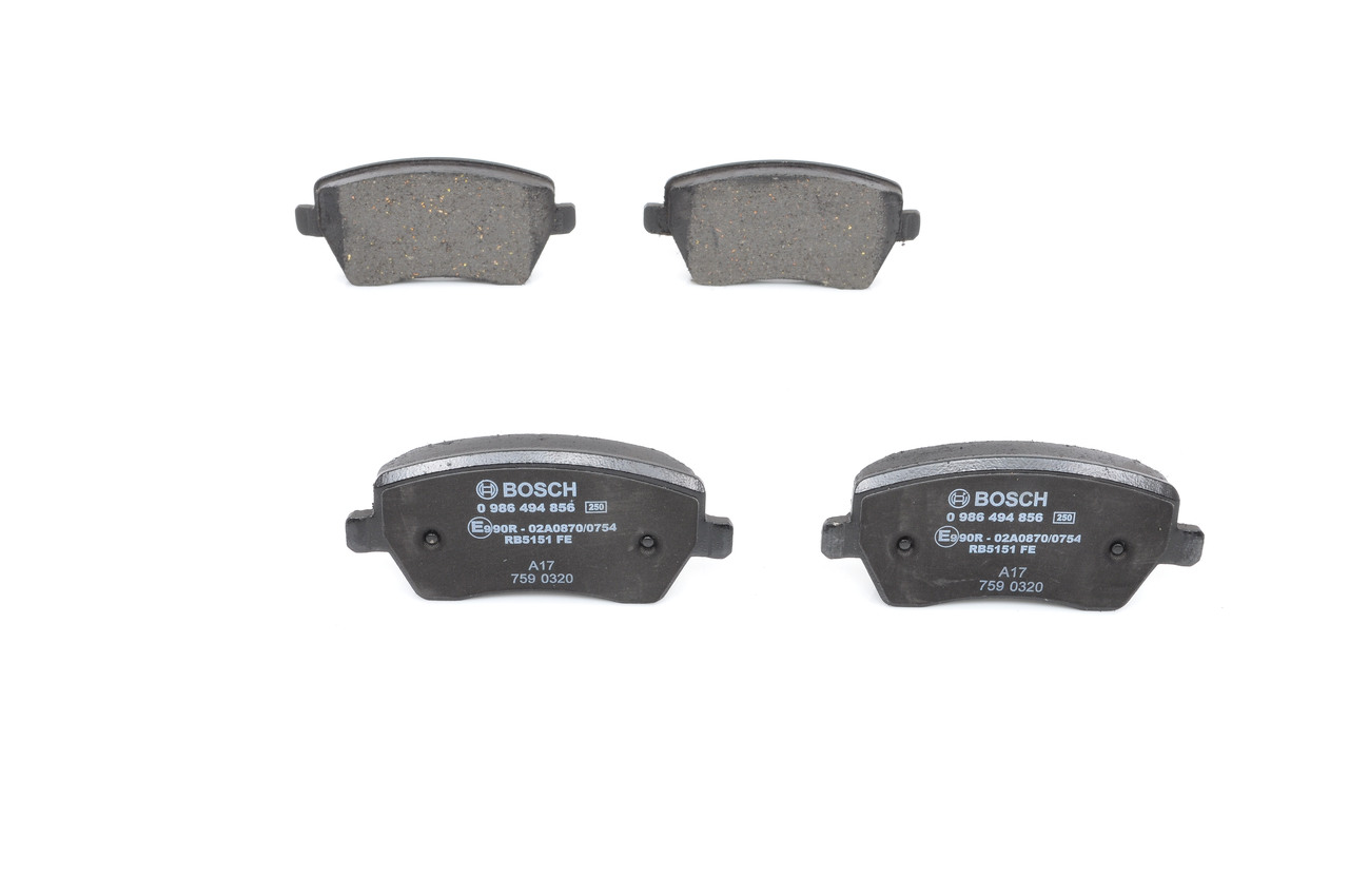 BOSCH Plaquettes de frein 0 986 494 856