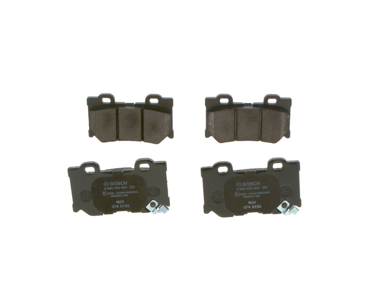 BOSCH 0 986 494 863 Bremseklodser INFINITI QX70 pris