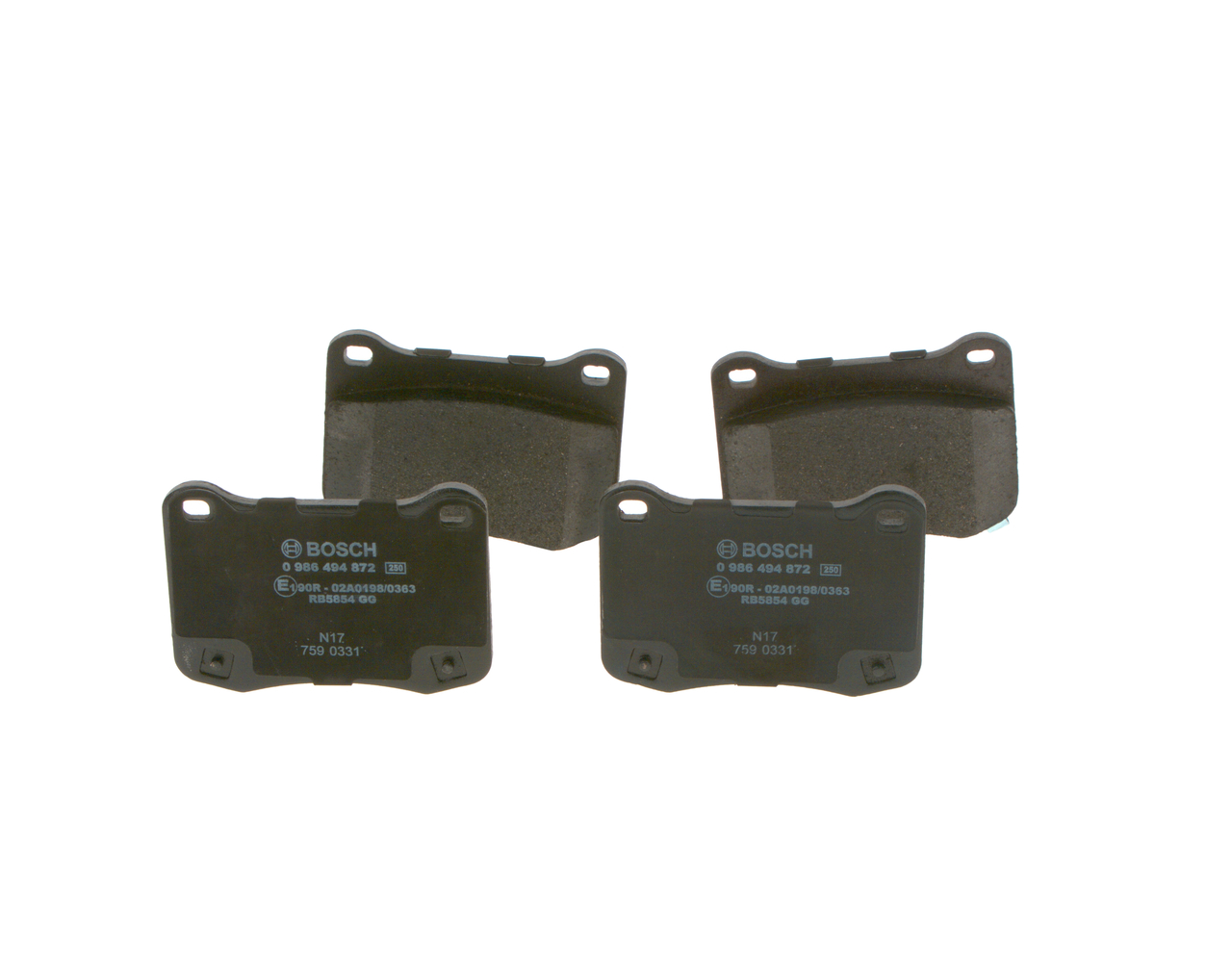 BOSCH Bremsbeläge 0 986 494 872
